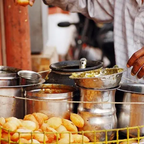 Traditional Rajasthani street food culture in Jaipur, featured in Thela Khojo's food guide