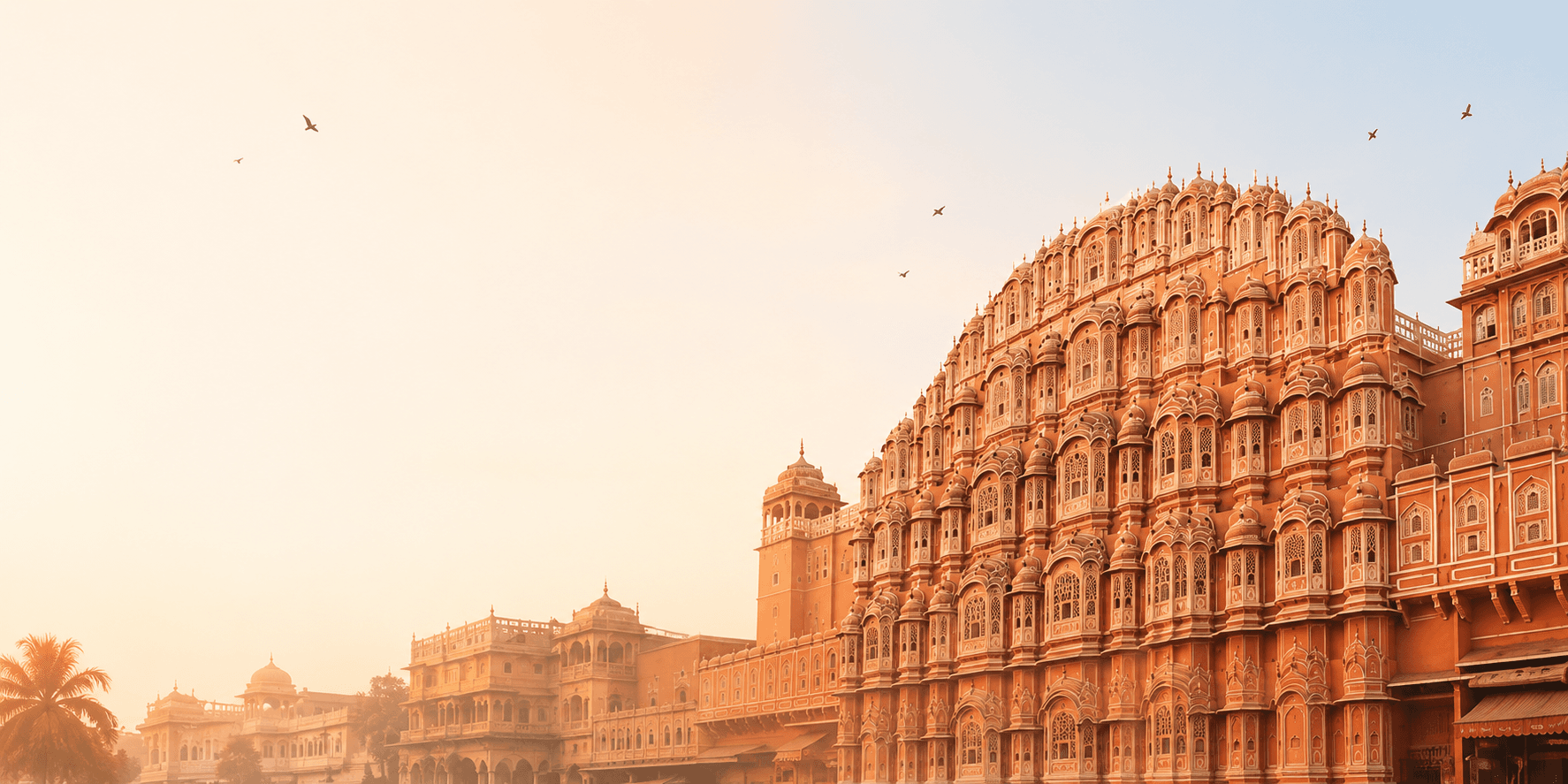Hawa Mahal in Jaipur - discover street food spots with Thela Khojo
